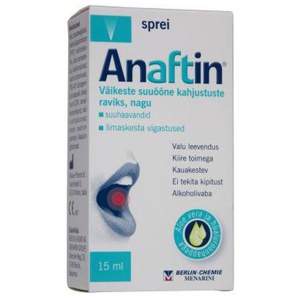 Anaftin suuõõne sprei 15 ml toote pilt