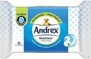 Andrex Hygiene Wipes Ultimate Fresh Flushable Wipes Pack of 36 product image