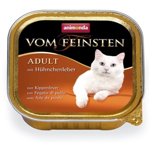 Ekonomipack: animonda vom Feinsten Adult 32 x 100 g - Kycklinglever produkt bild