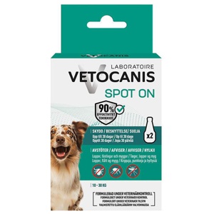 Anti-parasitmiddel Spot-on hund M 10-30 kg - 2x3 ml produktbillede