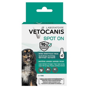 Anti-parasitmiddel Spot-on hund S 2-10 kg - 2x2 ml produktbillede