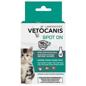 Anti-parasitmiddel Spot-on killing fra 3 mdr - 2x0,6 ml produktbillede