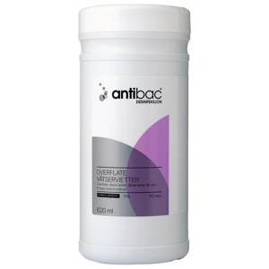 Antibac 75 % overflatedesinfeksjon våtservietter 150 stk produktbilde