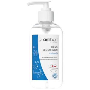 Antibac pharma 85 % hånddesinfeksjon gel 250 ml produktbilde