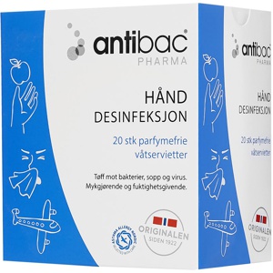 Antibac Pharma 85% våtservietter 20stk produktbilde