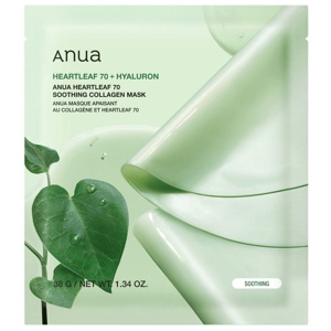 ANUA Heartleaf 70 Soothing Collagen Mask 4 st produkt bild