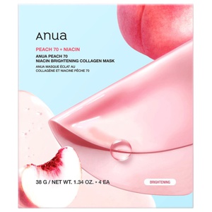 ANUA Peach 70 Niacin Brightening Collagen Mask 4 st produkt bild