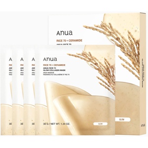 Anua Rice 70 Glow Collagen Mask 4pk produktbillede