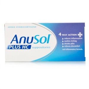 Anusol Plus HC 12 Suppositories product image