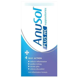 Anusol Plus HC 12 Suppositories product image