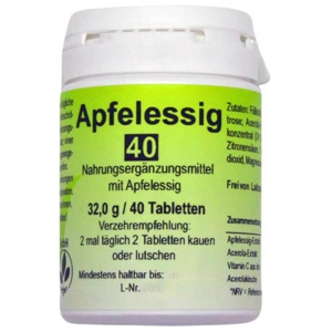 Apfelessig Tabletten, 40 St Tabletten Produktbild