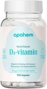 Apohem D-vitamin 50 µg 100 kapslar produkt bild