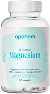 Apohem Magnesium 250 mg 90 kapslar produkt bild