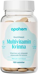 Apohem Multivitamin Kvinna 100 tabletter produkt bild