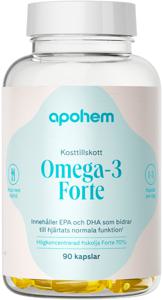 Apohem Omega-3 Forte 70% 90 kapslar produkt bild