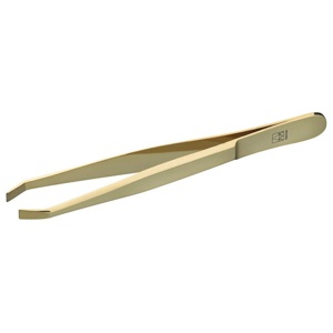 APOLINE Augenbrauenpinzette 9 cm vergoldet Produktbild