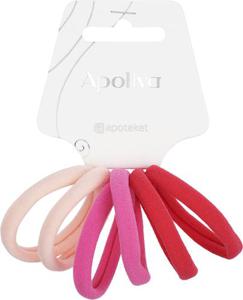 Apoliva Mjuk hårsnodd rosa, 6 st produkt bild
