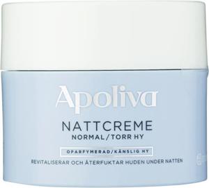 Apoliva Nattcreme normal/torr oparfymerad, 50 ml produkt bild
