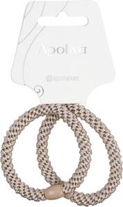 Apoliva Tvinnad hårsnodd beige, 2 st produkt bild