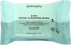 Apolosophy Face 3in1 Facial Cleansing Wipes 25 st produkt bild