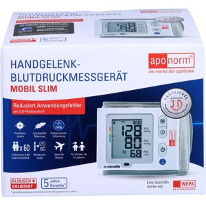 APONORM Blutdruckmessgerät Mobil Slim Handgelenk Produktbild