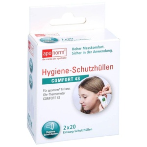 APONORM Fieberthermometer Ohr Comfort Schutzhüllen Produktbild