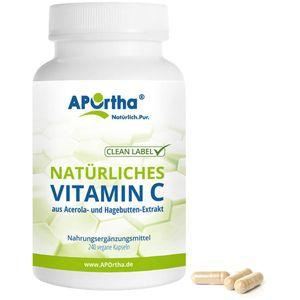 APORTHA natürliches Vitamin C vegetarisch Kapseln Produktbild