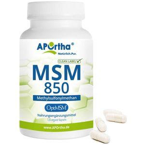 APORTHA OptiMSM 850 mg MSM Kapseln Produktbild