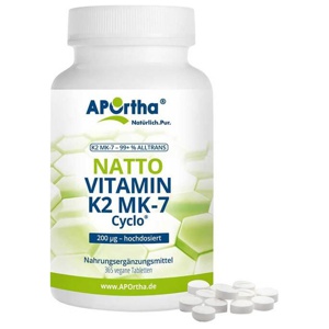 APORTHA Vitamin K2-MK7 200 μg Tabletten Produktbild