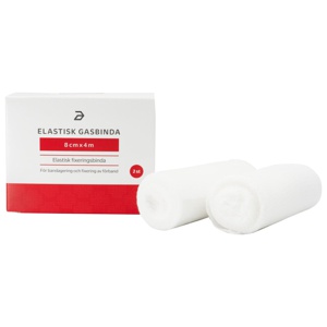 Apotea Elastisk gasbinda 8 cm x 4 m, 2 st produkt bild