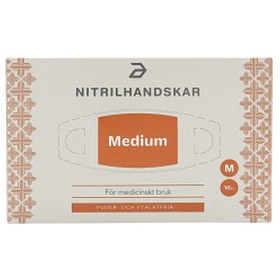 Apotea Nitrilhandskar Blå Medium 10-pack produkt bild