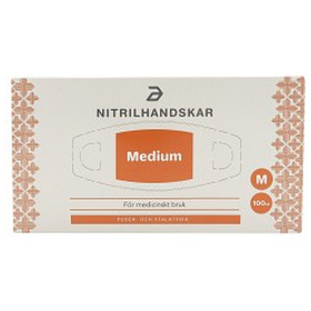 Apotea Nitrilhandskar Blå Medium 100-pack produkt bild