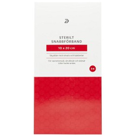 Apotea Sterilt Snabbförband 10x20 cm 5 st produkt bild