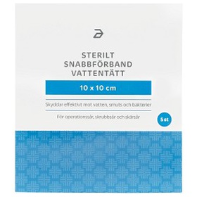 Apotea Sterilt snabbförband vattentätt 10x10 cm 5 st produkt bild