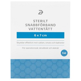 Apotea Sterilt snabbförband vattentätt 6x7 cm 5 st produkt bild