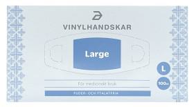 Apotea Vinylhandskar Transparent Stl L 100 st produkt bild
