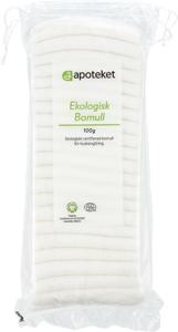 Apoteket Ekologisk Bomull, 100 g produkt bild