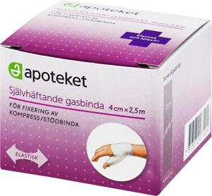 Apoteket Gasbinda 2,5 m x 4 cm, 4 cm x 2,5 m produkt bild