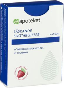 Apoteket Läskande Sugtabletter Jordgubb, 50 g produkt bild