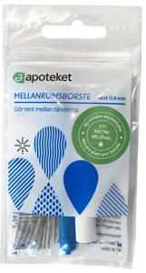 Apoteket Mellanrumsborste 0,6, 18 st produkt bild