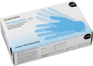 Apoteket Nitrilhandskar L/XL, 100 st produkt bild