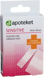 Apoteket Sensitive plåster 1 m x 6 cm, 10 st produkt bild