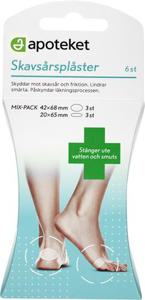 Apoteket Skavsårsplåster Mix, 6 st produkt bild