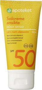 Apoteket Solcreme Ansikte spf 50, 50 ml produkt bild