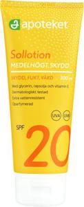 Apoteket Sollotion SPF 20, 200 ml produkt bild
