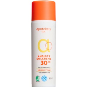 Apotekets Ansigtssolcreme SPF 30 produktbillede