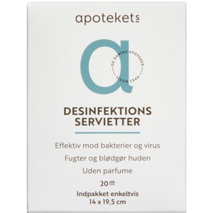 Apotekets Desinfektionsserviet produktbillede
