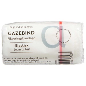 Apotekets Elastisk Gazebind 6 cm x 4 m produktbillede