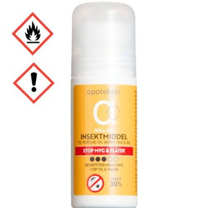 Apotekets Insektmiddel DEET 30% Roll-on produktbillede