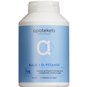 Apotekets Kalk og D-vitamin 5mikg 240 stk. produktbillede